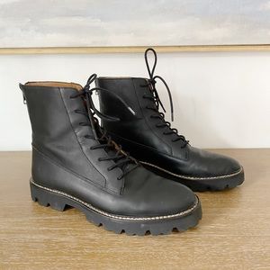 Madewell Lug Sole Lace Up Boot